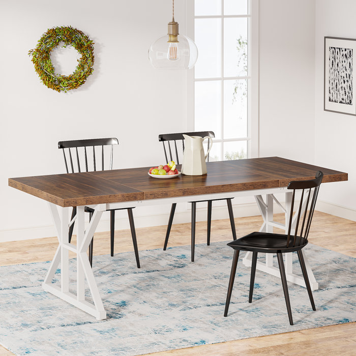 Gracie Oaks Taneja Metal Base Dining Table & Reviews Wayfair